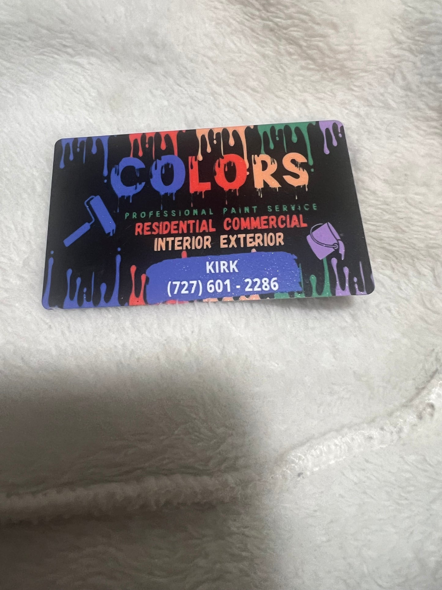 Metal business cards