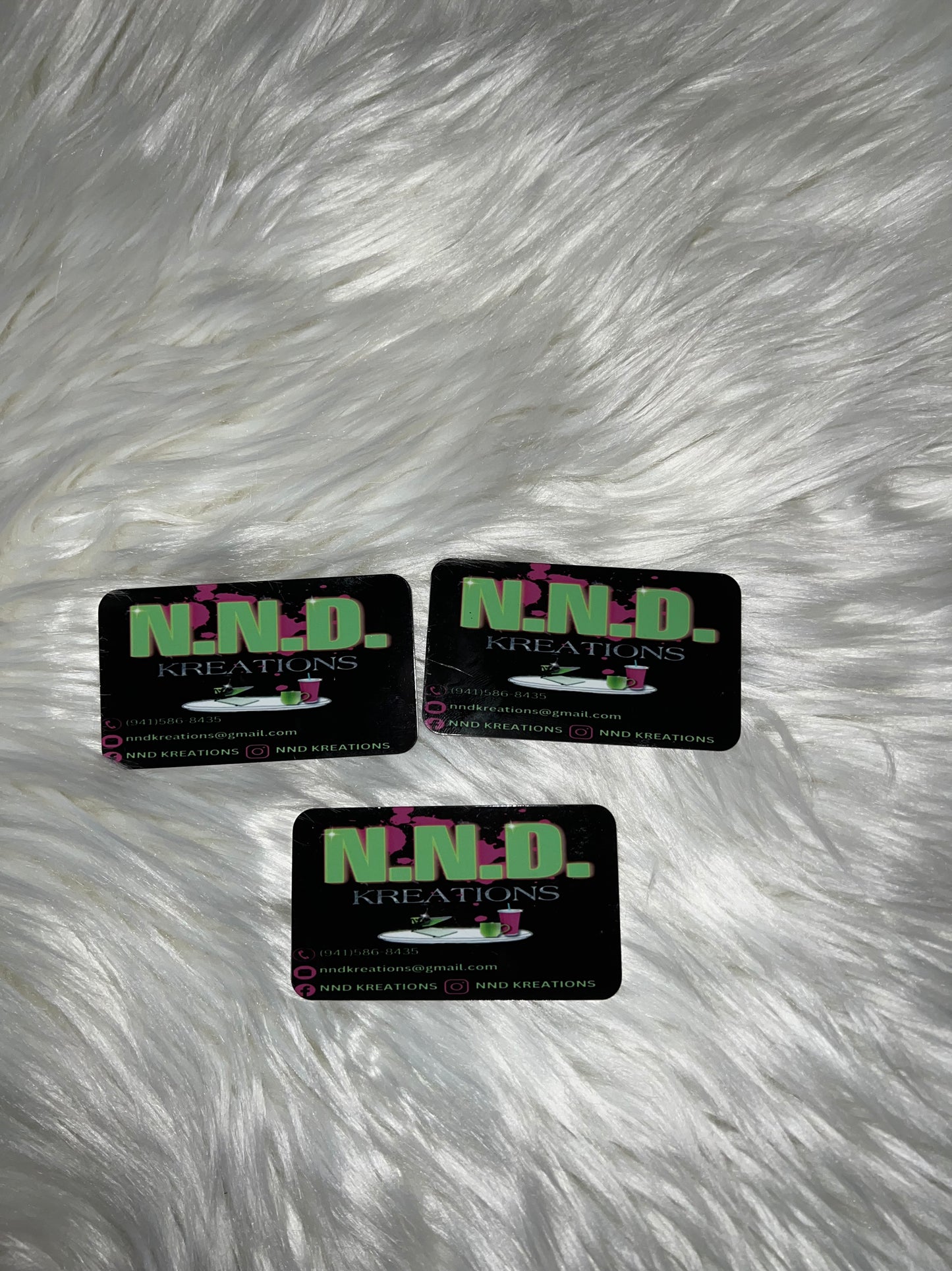 Metal business cards