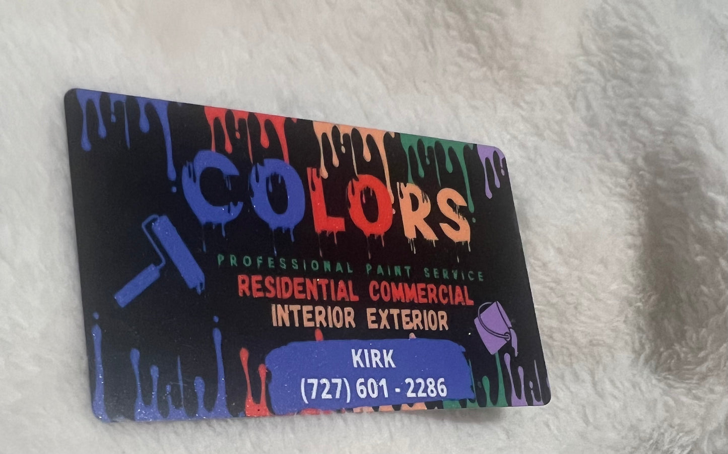 Metal business cards
