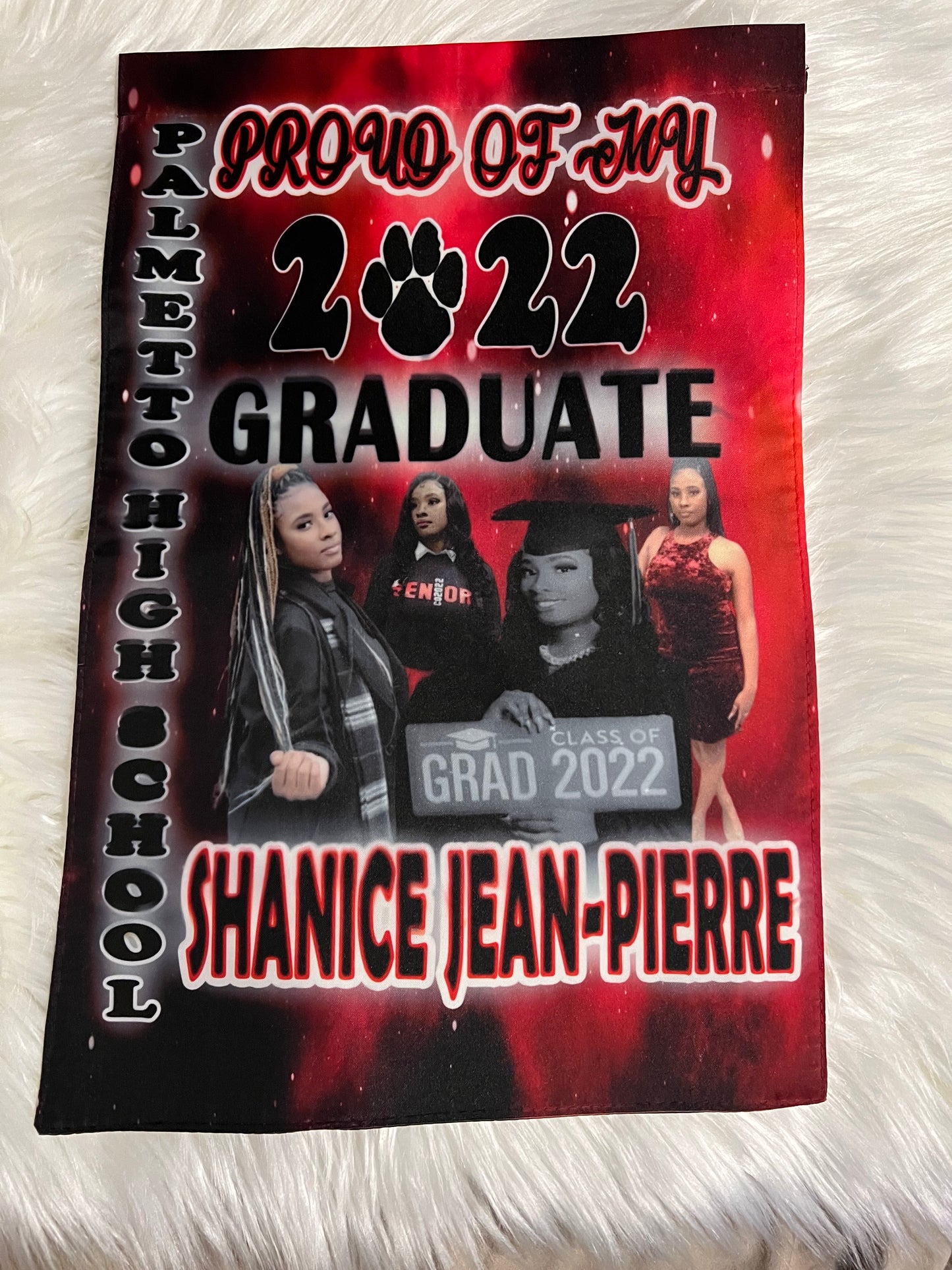 Graduation Garden Flag