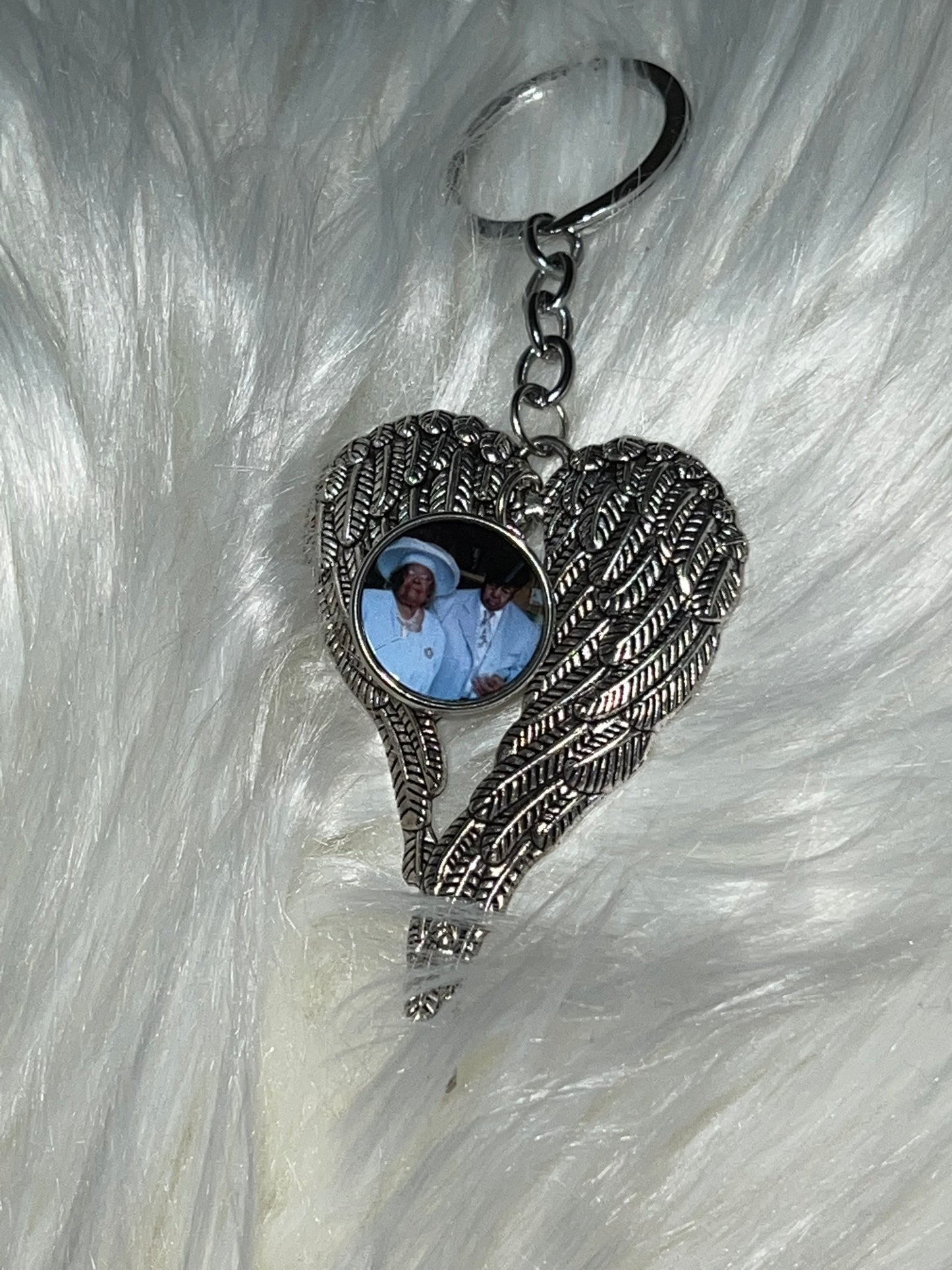 Angel Wing Snap Keychain