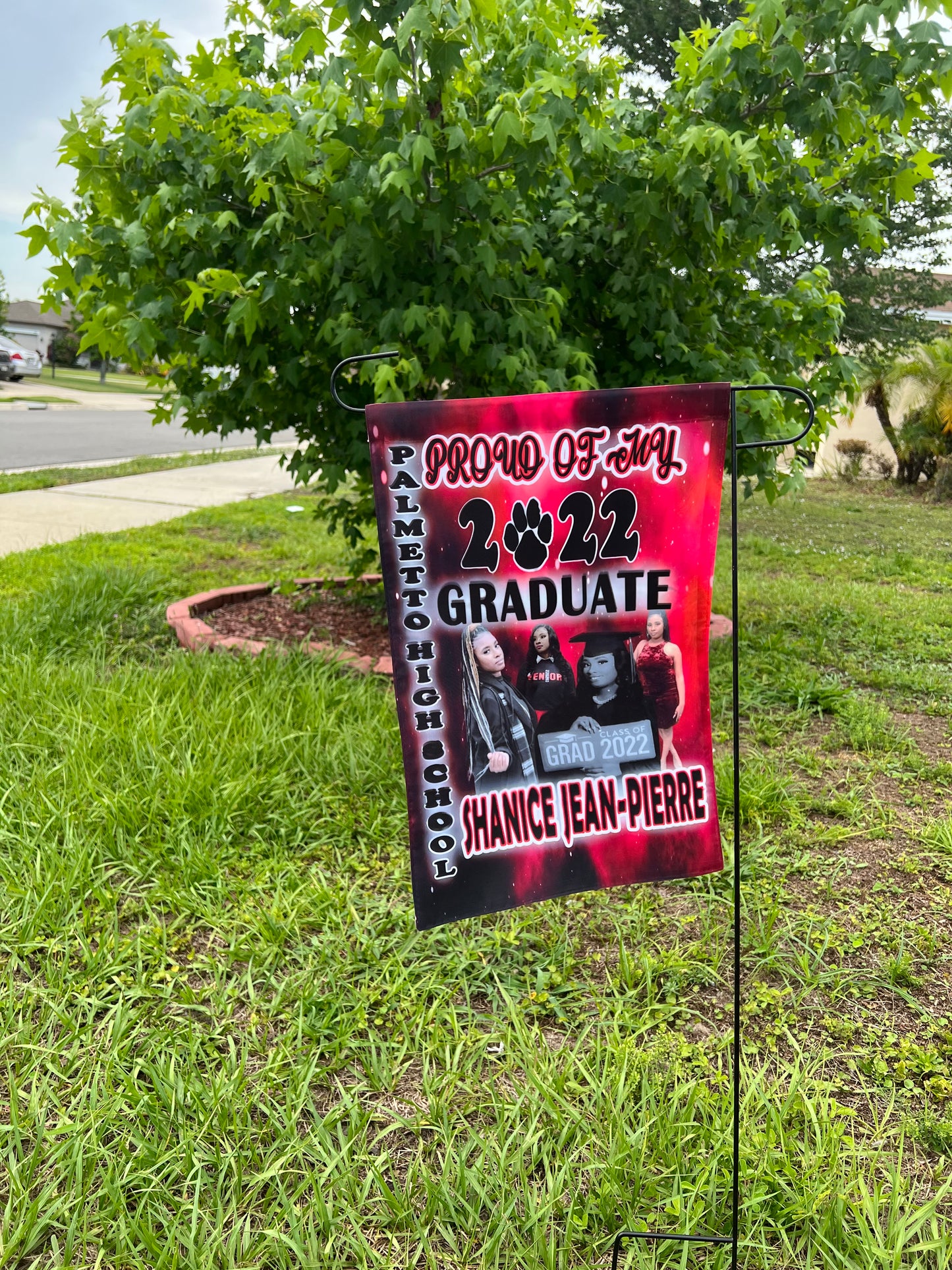 Graduation Garden Flag