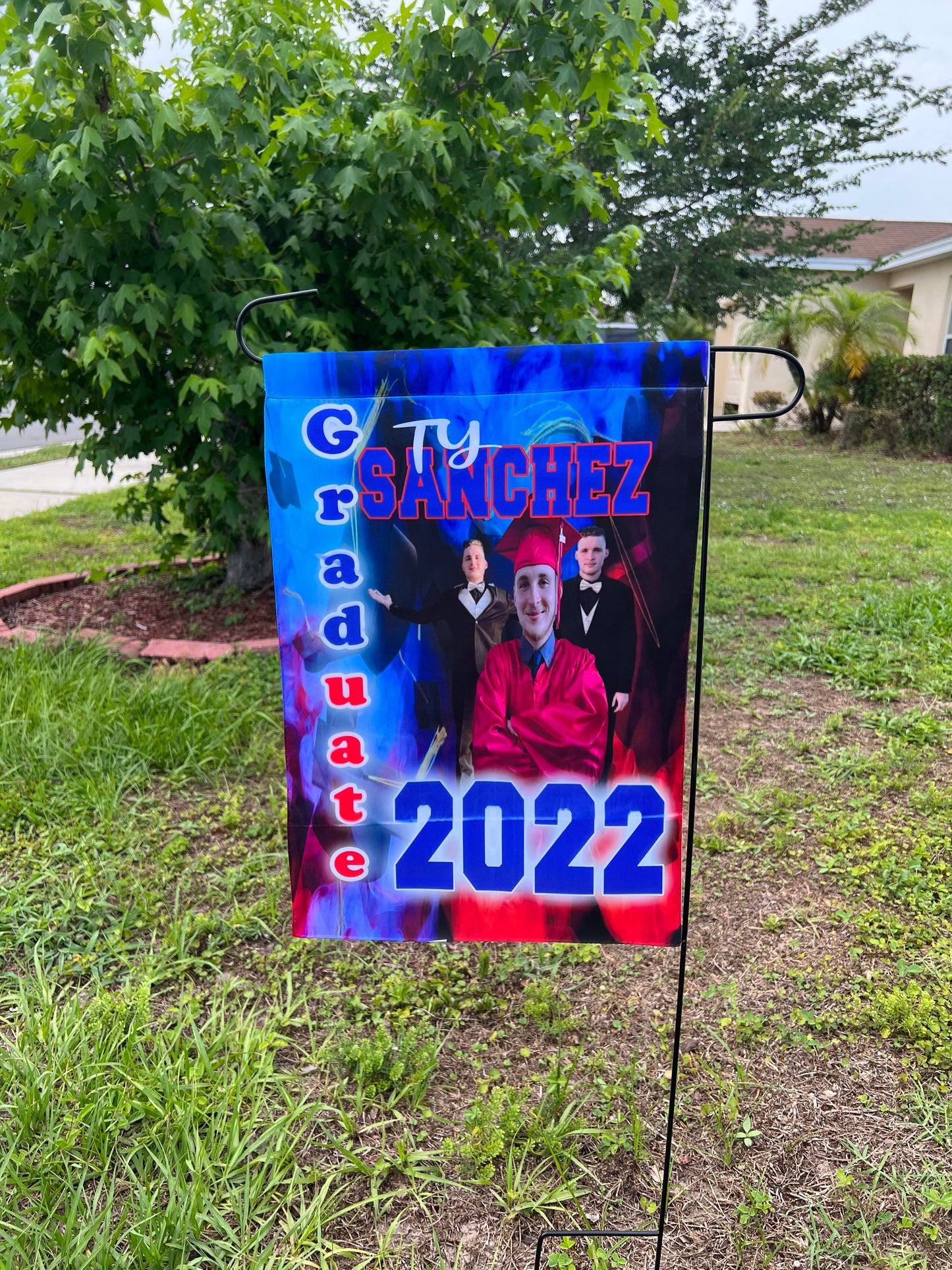 Graduation Garden Flag