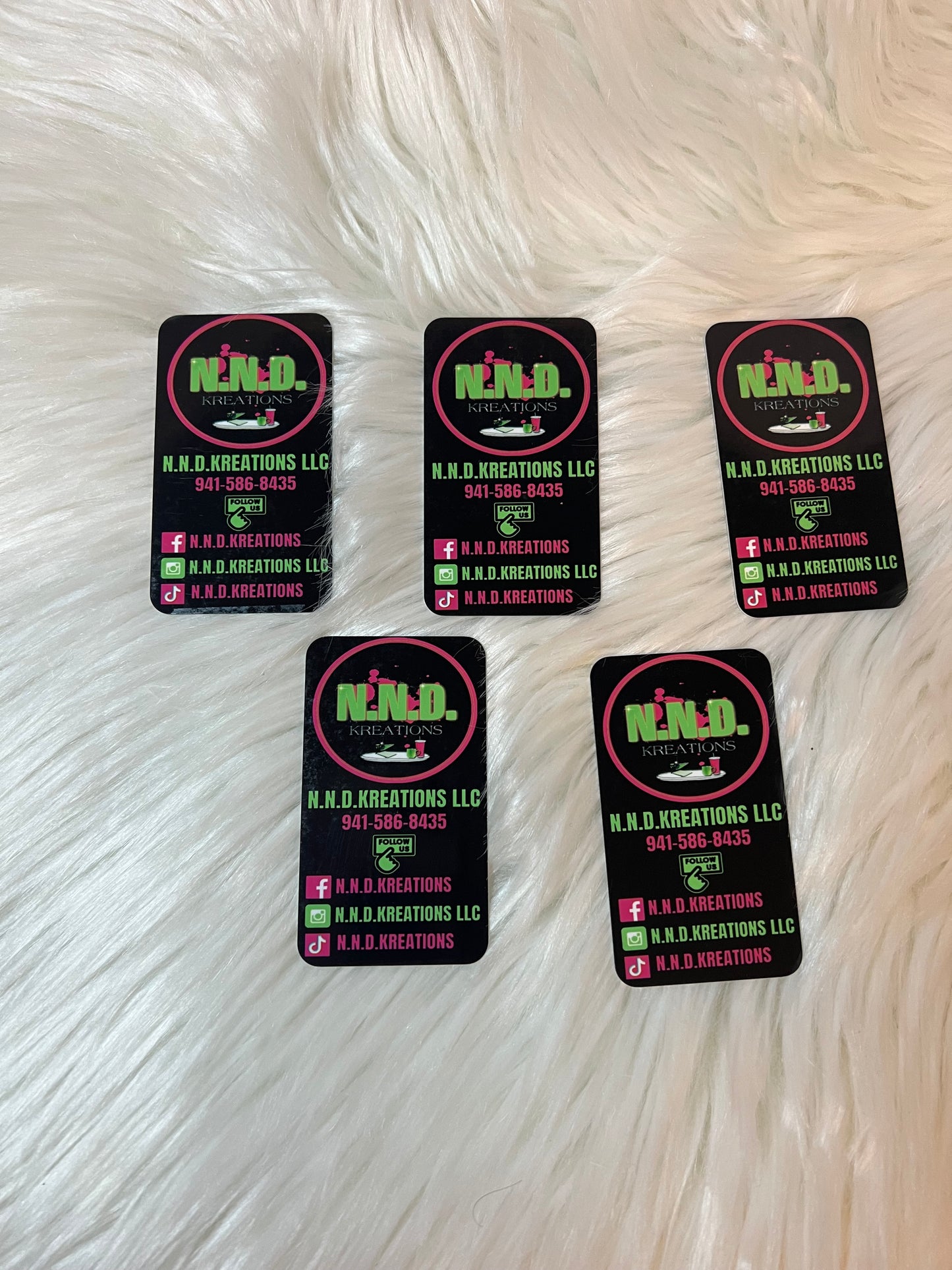 Metal business cards